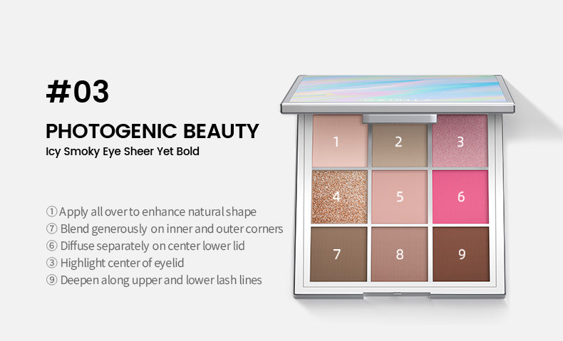 SheDella Official Store | COD Matte Eyeshadow Palette – Long-Wear Best Seller – 9 Shades – Smudge-Proof, Net Wt. 9g