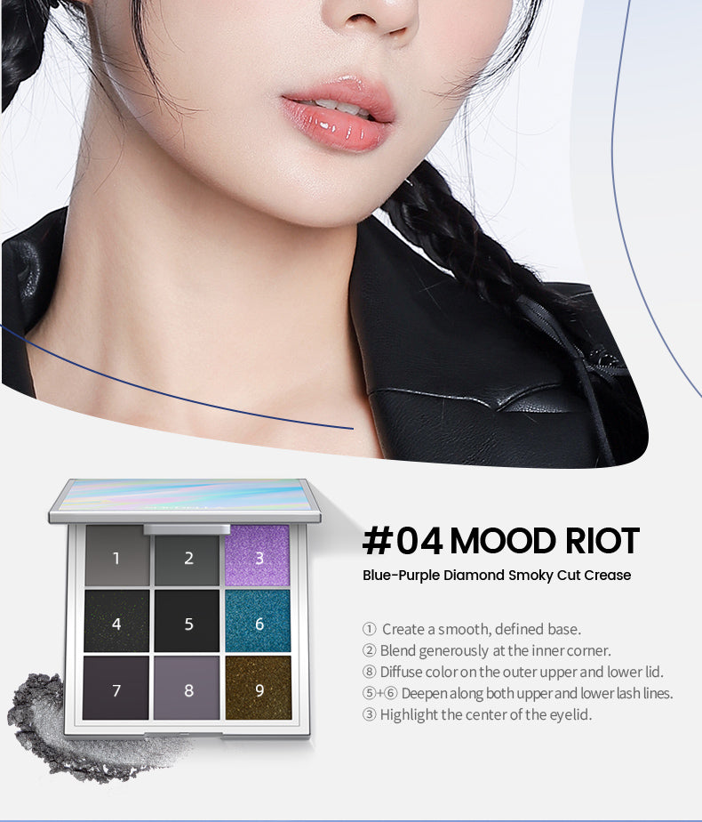 SheDella Official Store | COD Matte Eyeshadow Palette – Long-Wear Best Seller – 9 Shades – Smudge-Proof, Net Wt. 9g