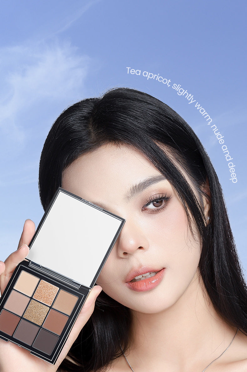 SheDella Official Store | COD Matte Eyeshadow Palette – Long-Wear Best Seller – 9 Shades – Smudge-Proof, Net Wt. 9g